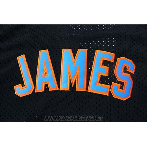 Camiseta Tune Squad Lebron James NO 6 Negro